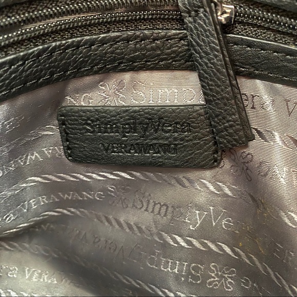 2/$25 Simply Vera wang black structured bag - Picture 5 of 5